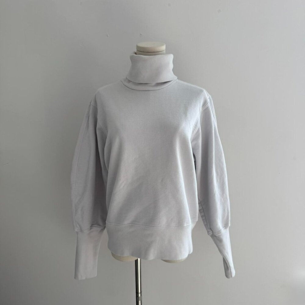 Agolde Light Gray Turtleneck Sweatshirt